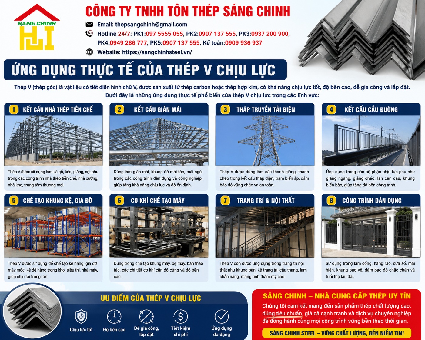 Thép V chịu lực