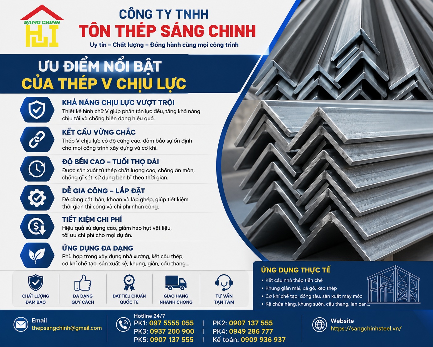 Thép V chịu lực