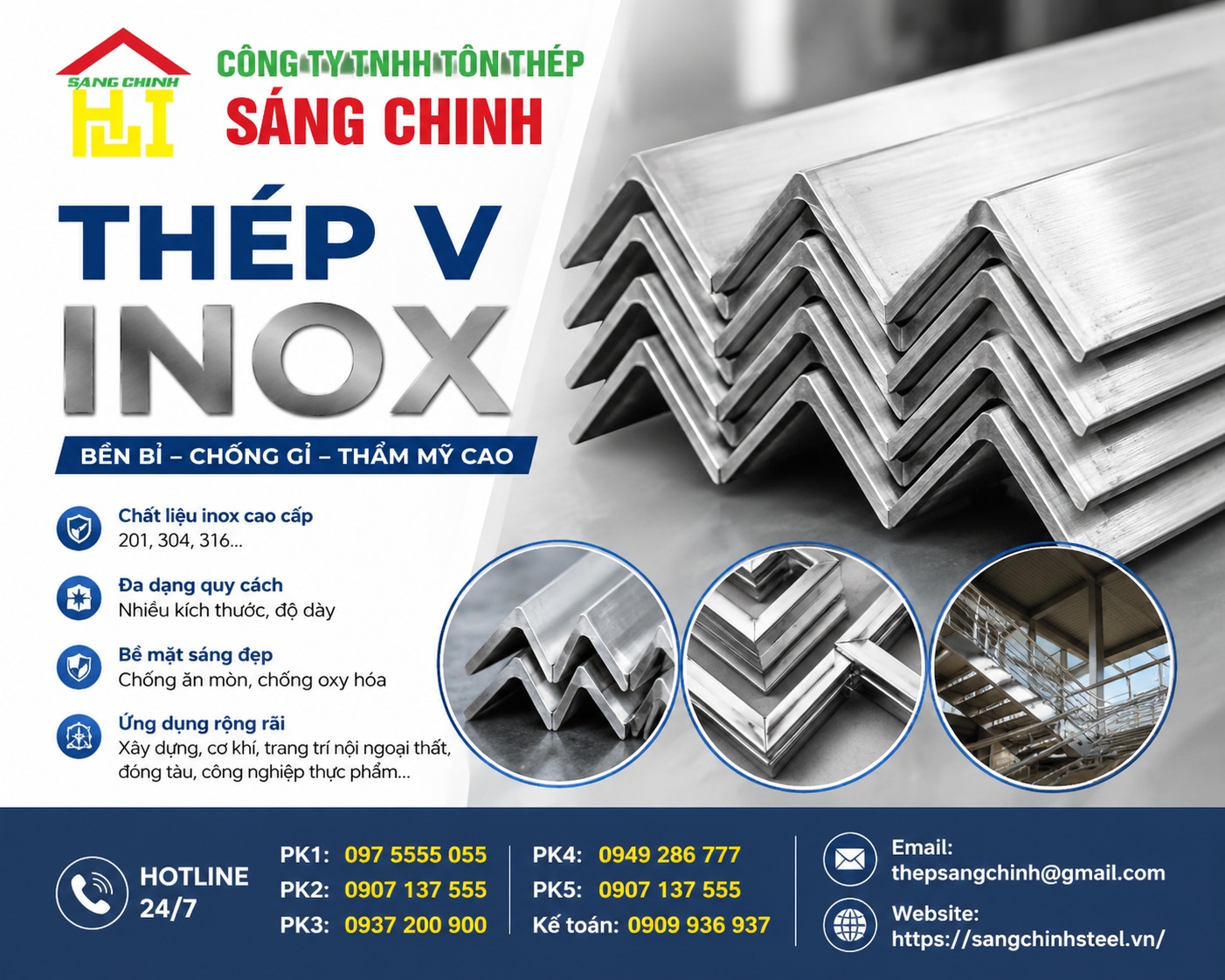 Thép V Inox
