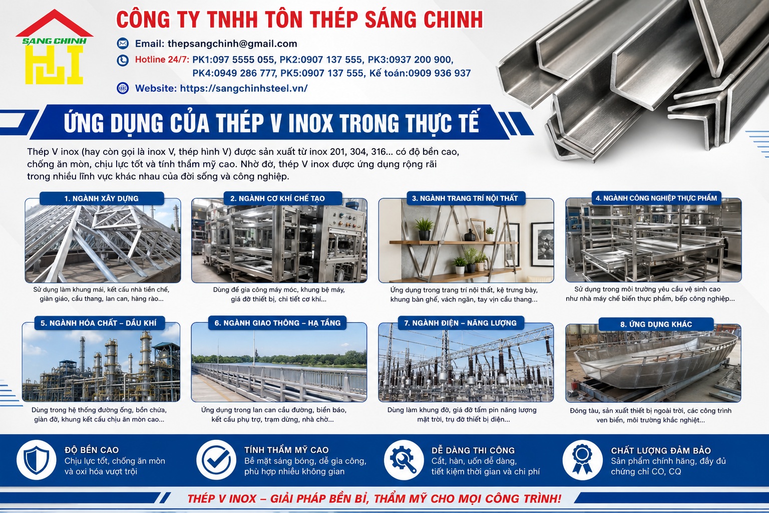 Thép V Inox