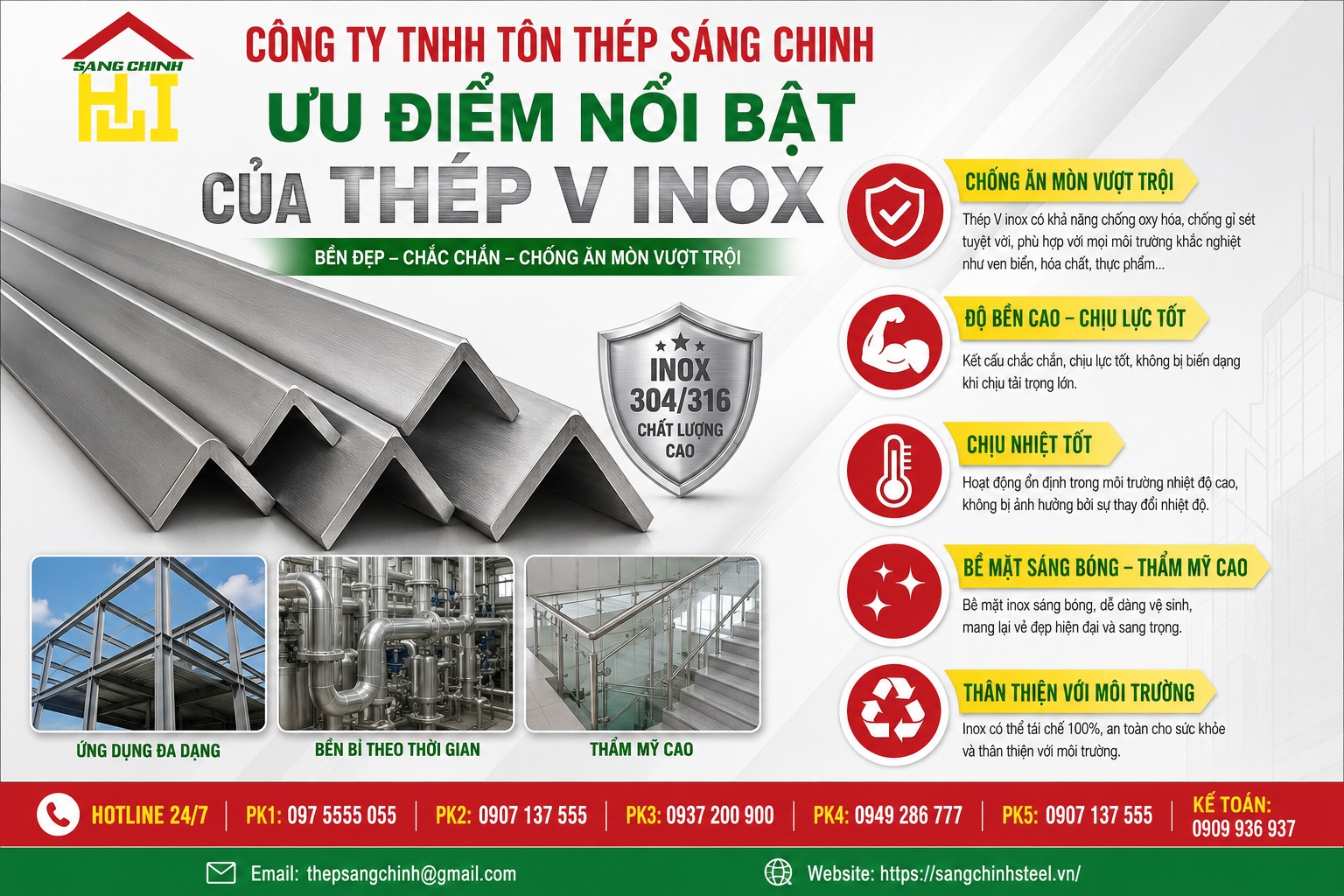Thép V Inox