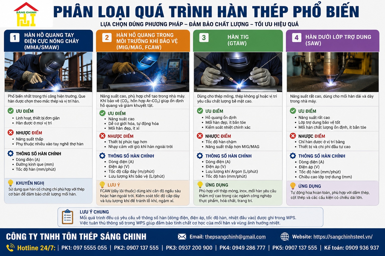 Tiêu chuẩn hàn thép
