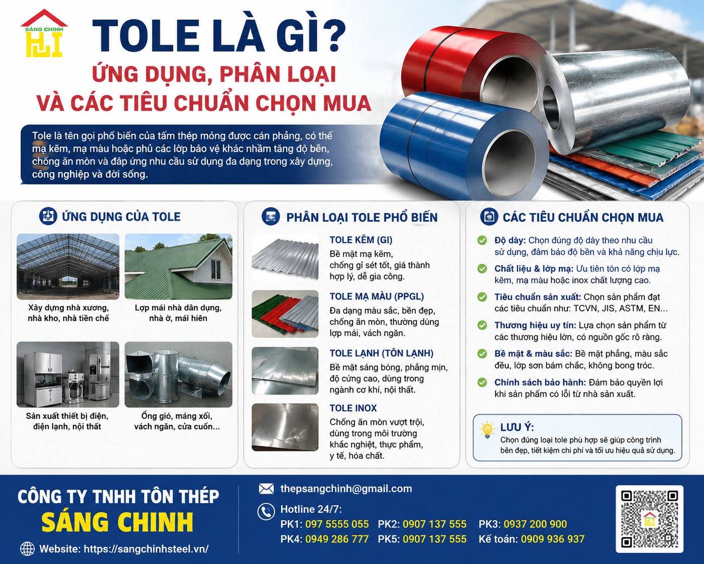 Tole là gì? Ứng dụng, phân loại và các tiêu chuẩn chọn mua