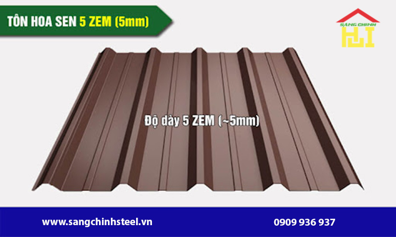 Tôn 5 Zem: Giải Pháp Lợp Mái Bền Bỉ, Tiết Kiệm và Chất Lượng Cao