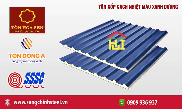 Tôn cách nhiệt màu xanh dương: Giải pháp mái nhà thông minh, tiết kiệm năng lượng và bền vững