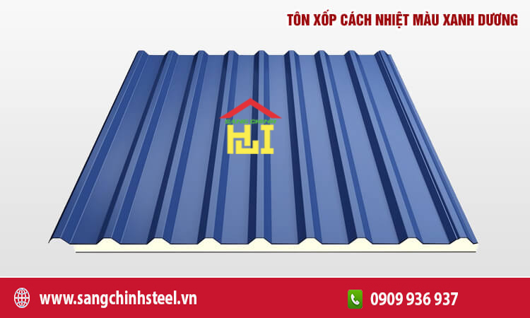 Tôn cách nhiệt màu xanh dương: Giải pháp mái nhà thông minh, tiết kiệm năng lượng và bền vững