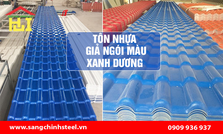 Tôn giả ngói màu xanh dương: Giải pháp lợp mái hiện đại, thẩm mỹ và bền bỉ