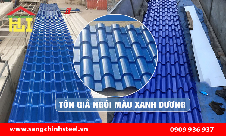 Tôn giả ngói màu xanh dương: Giải pháp lợp mái hiện đại, thẩm mỹ và bền bỉ