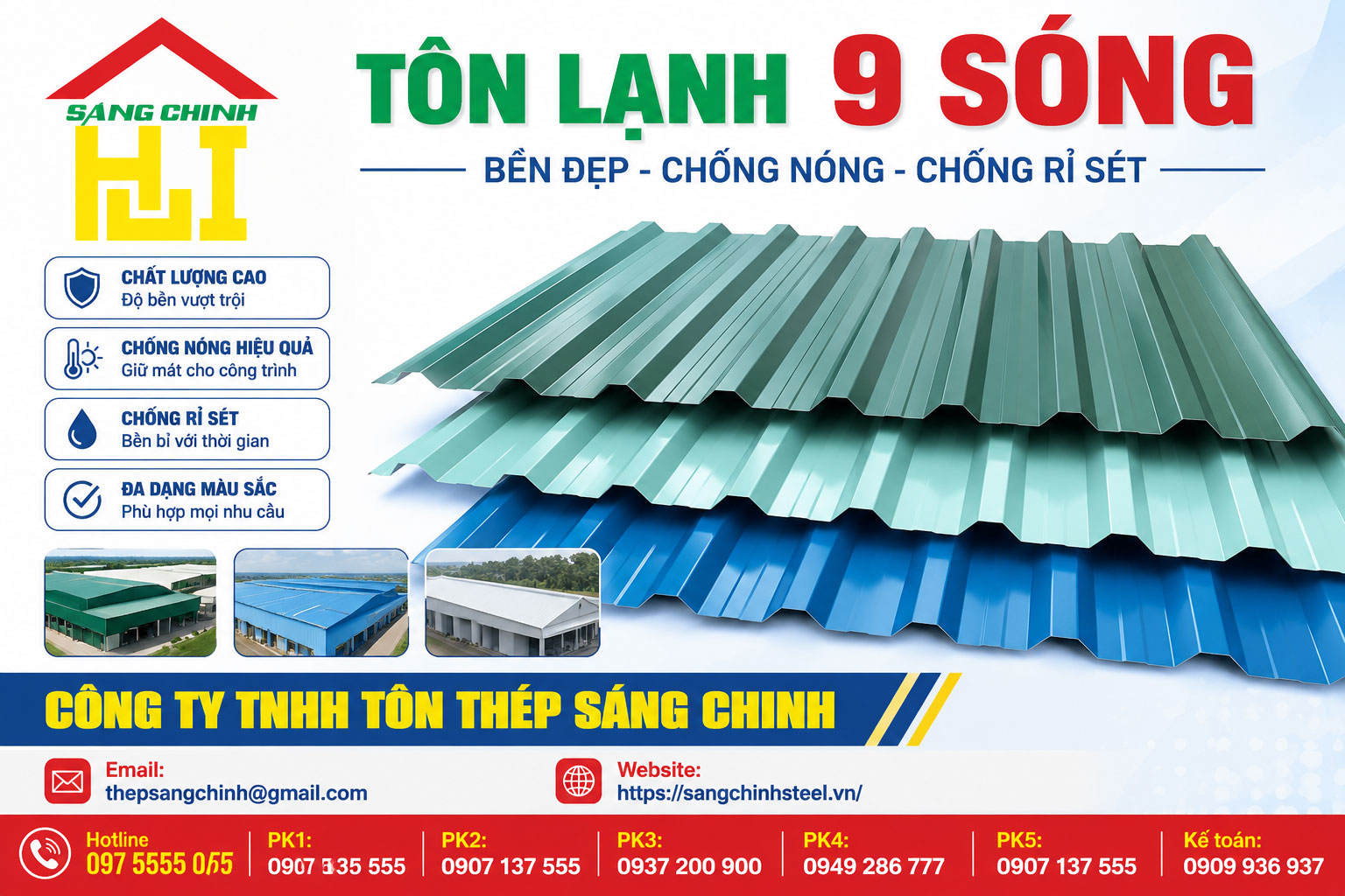 Tôn lạnh 9 sóng