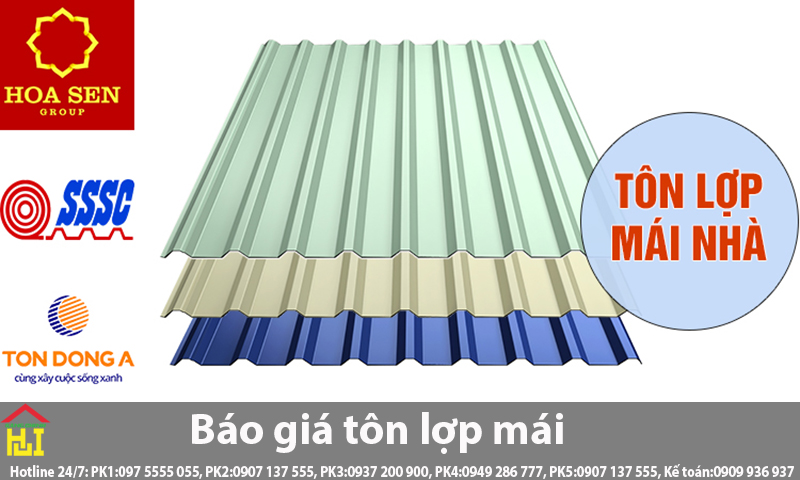 Sáng Chinh Steelcung cấp giá tôn lợp mái tốt nhất