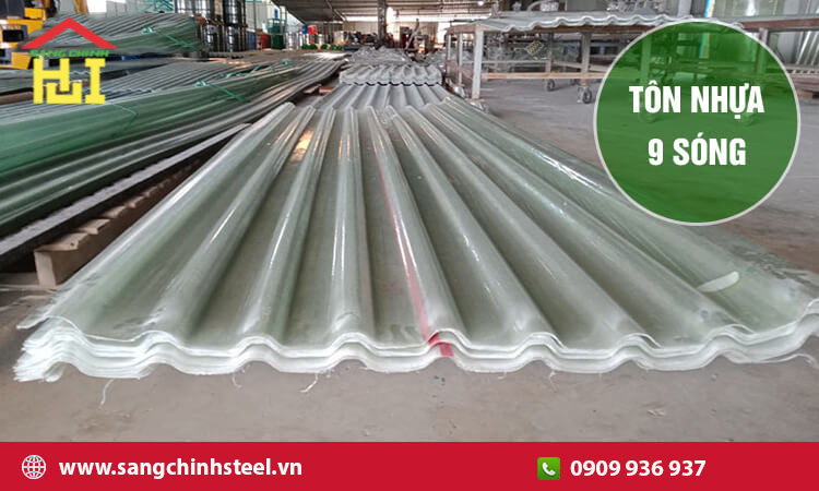 Tôn nhựa 9 sóng - Giải pháp lợp mái hiện đại, bền đẹp | Sáng Chinh Steel