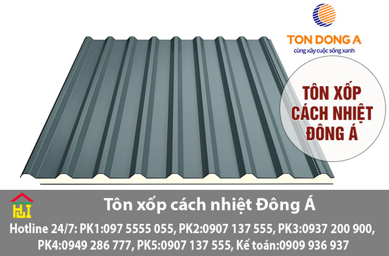 Giá tôn xốp cách nhiệt Đông Á