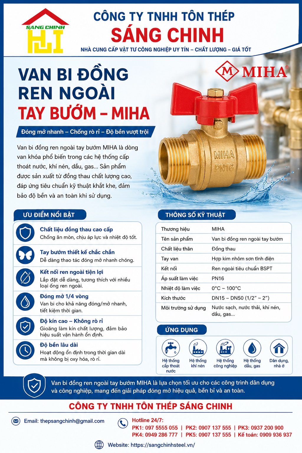 VAN BI ĐỒNG REN NGOÀI TAY BƯỚM – MIHA
