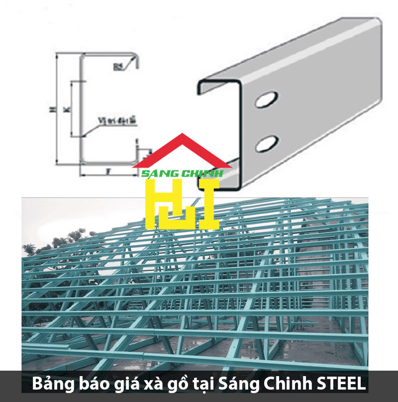 Bảng báo giá xà gồ tại Sáng Chinh Steel