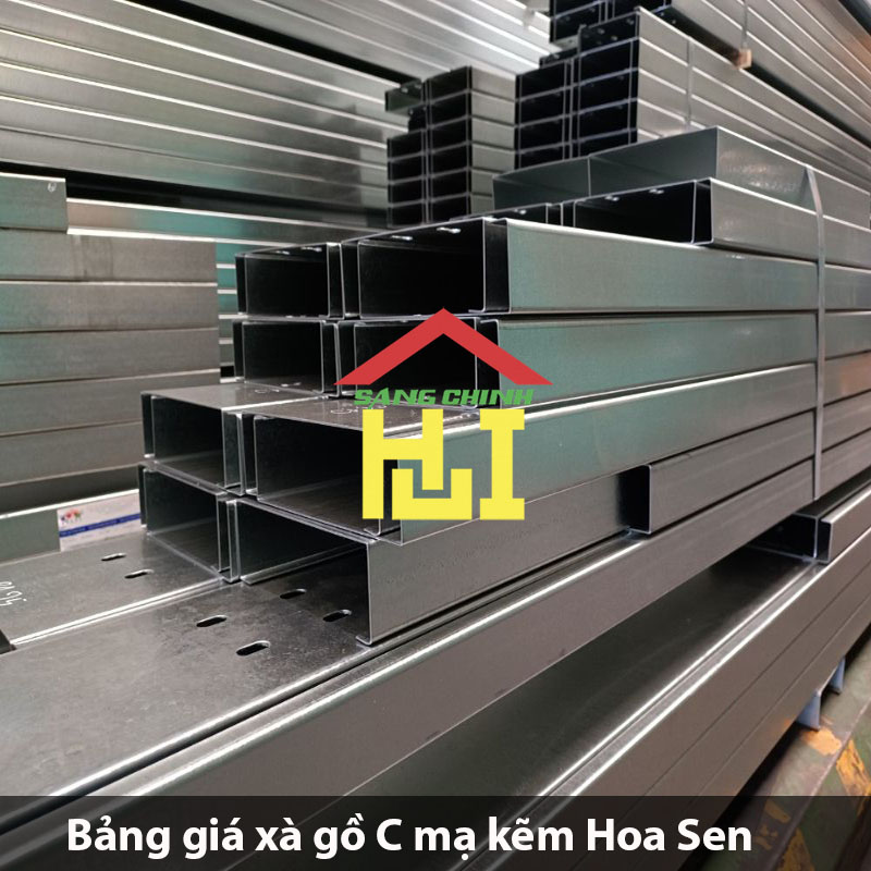 Giá Xà gồ c mạ kẽm Hoa Sen