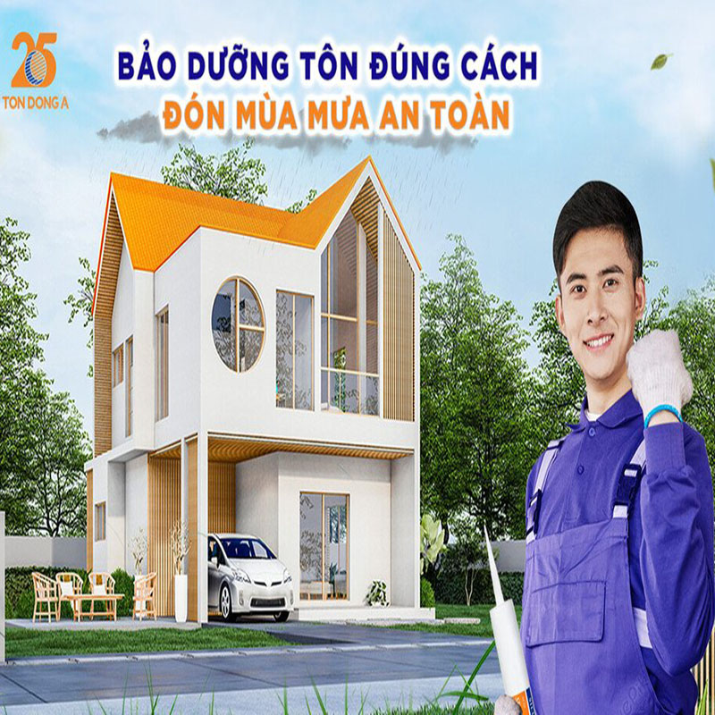 Hướng dẫn sử dụng và cách bảo quản tôn đông á vào mùa mưa
