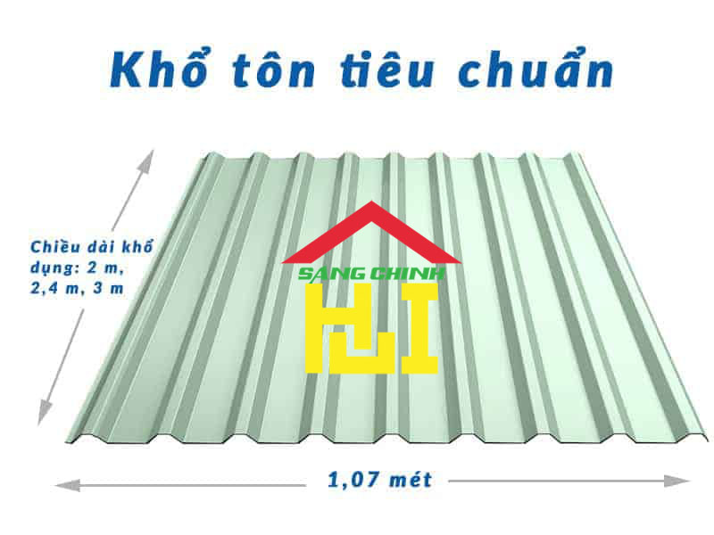 Khổ Tôn Tiêu Chuẩn ? Kích Thước Tấm Tôn Lợp Mái Hiện Nay?