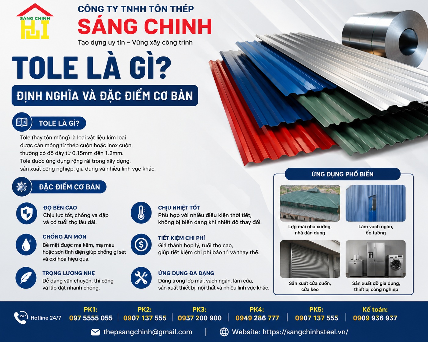 Tole là gì? Ứng dụng, phân loại và các tiêu chuẩn chọn mua