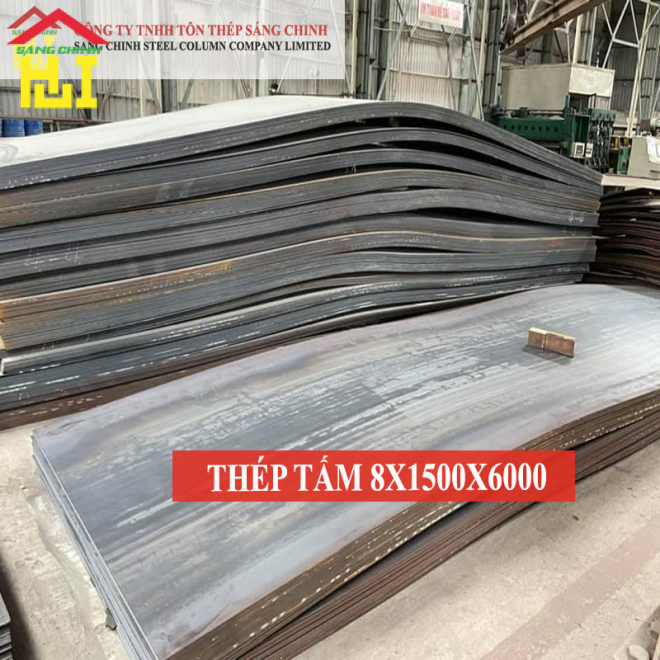 Thép tấm gân 8 x 1500 x 6000