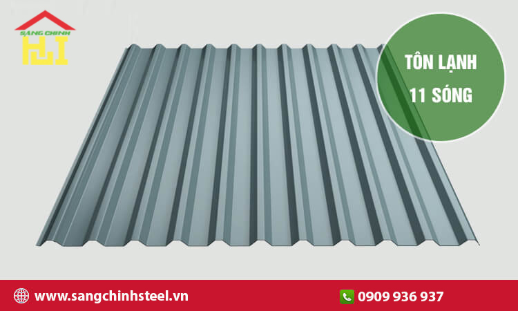 Tôn lạnh 11 sóng: Giải pháp lợp mái tối ưu cho mọi công trình