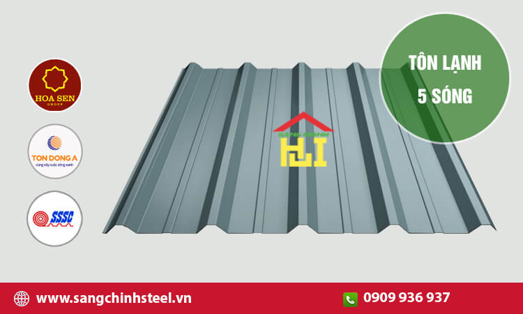 Tôn lạnh 5 sóng: Giải pháp lợp mái tối ưu cho mọi công trình