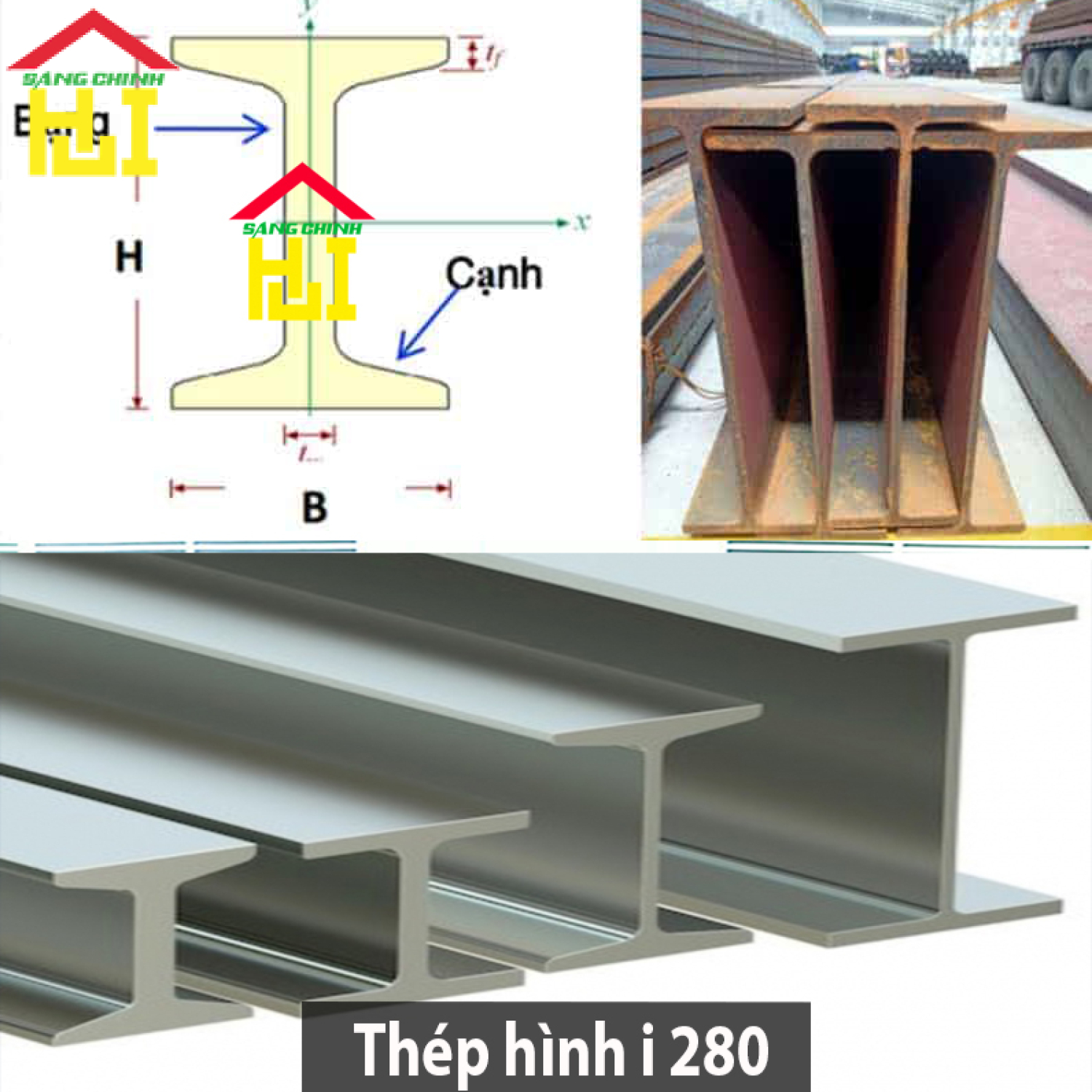 Thép hình i 280