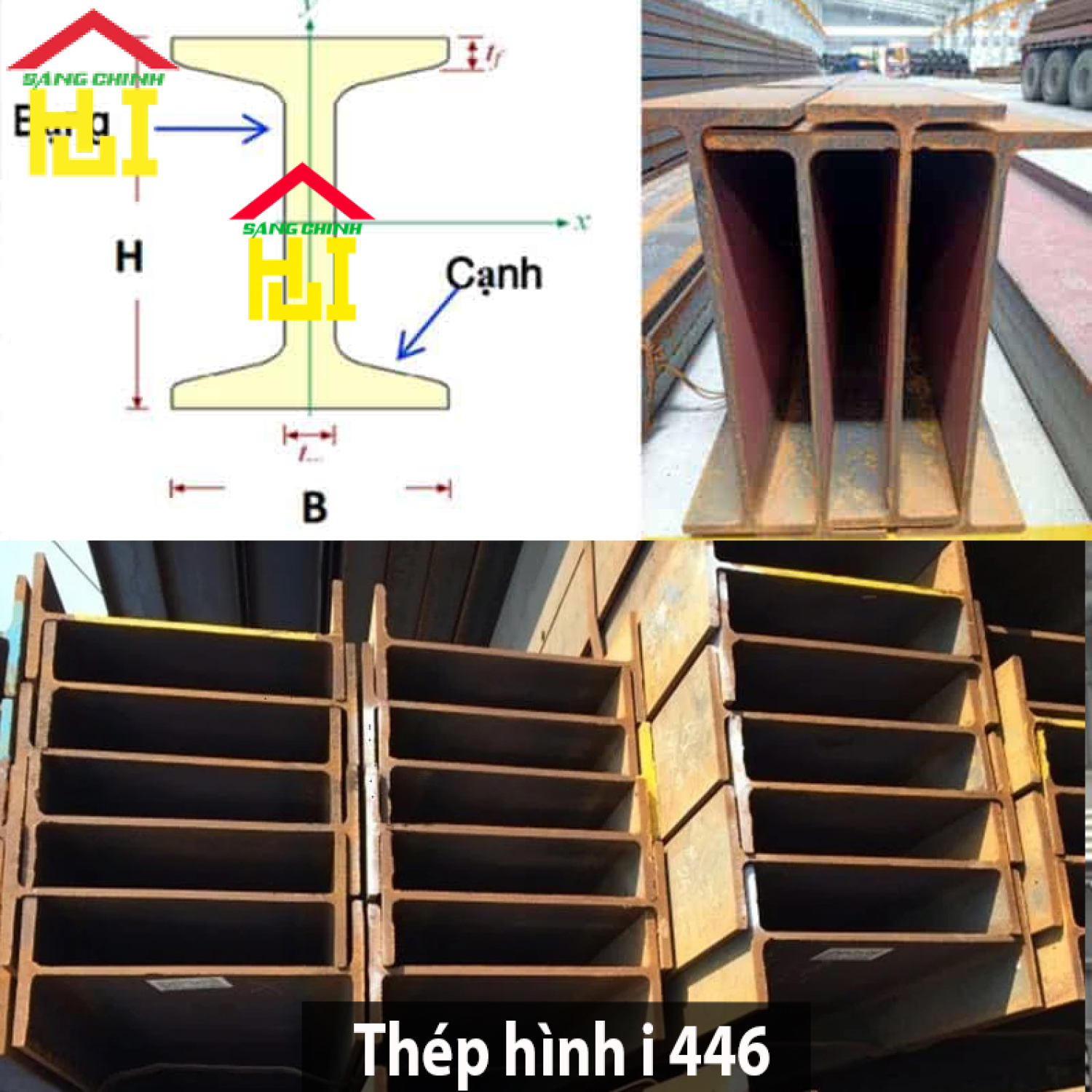 Thép hình i 446