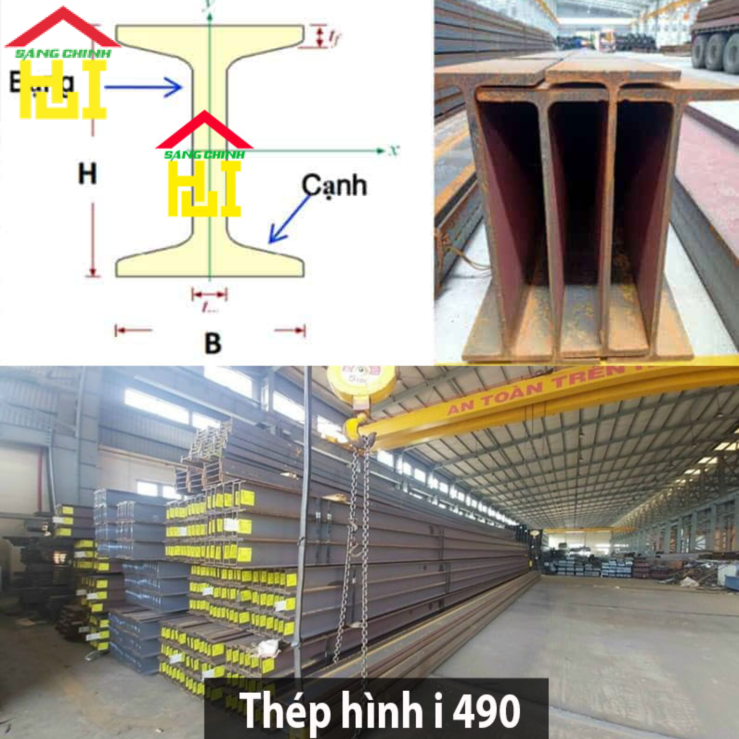 Thép hình i 490
