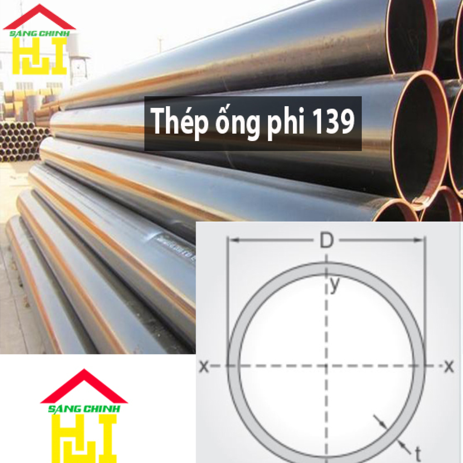 Thép ống phi 139