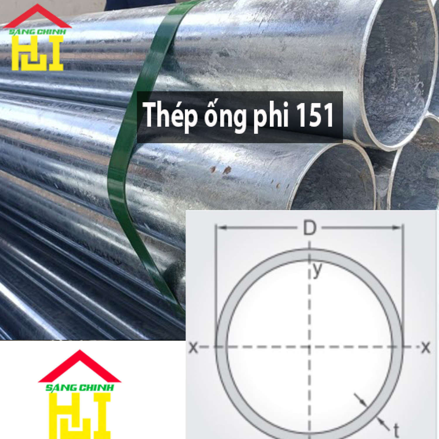Thép ống phi 151