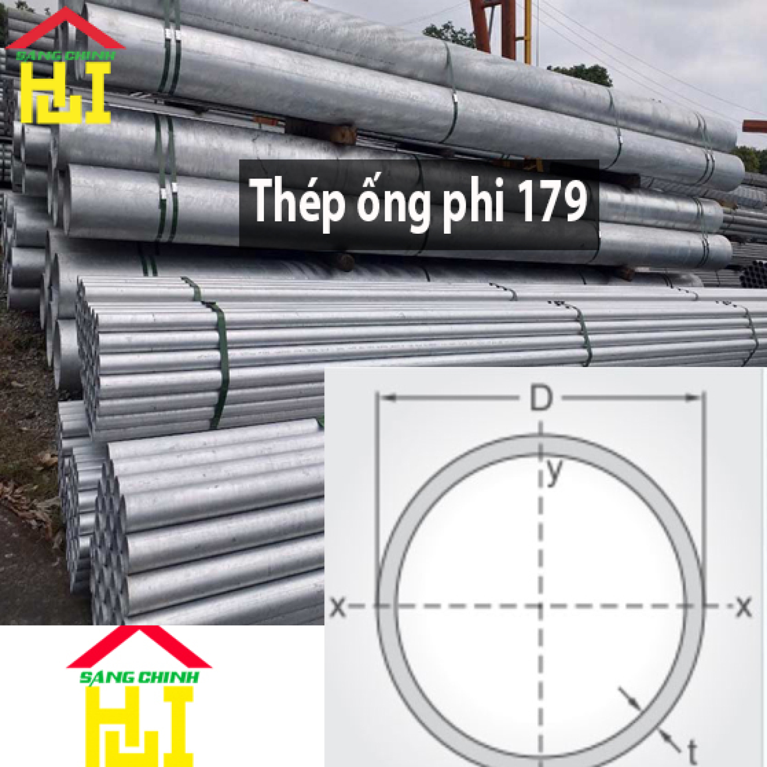 Thép ống phi 179