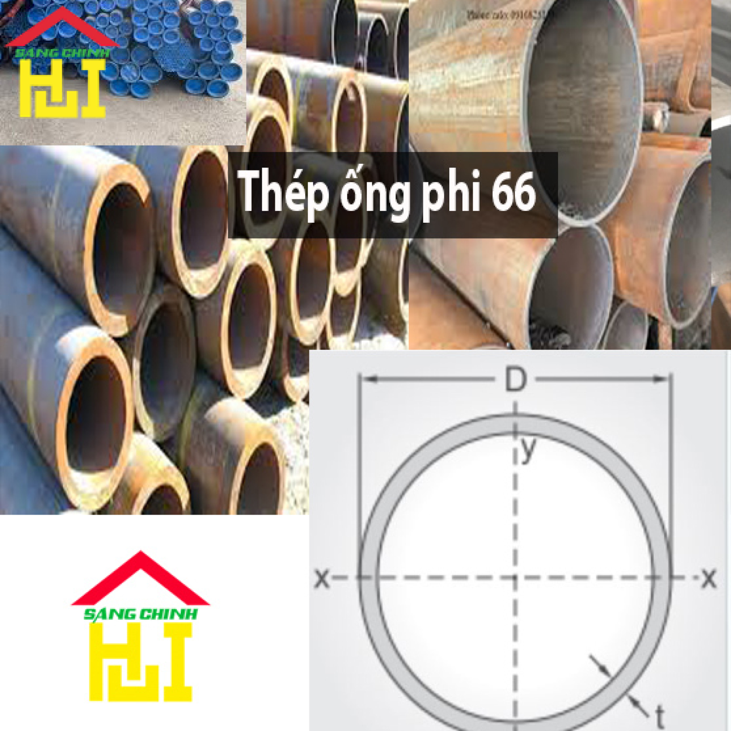 Thép ống phi 66