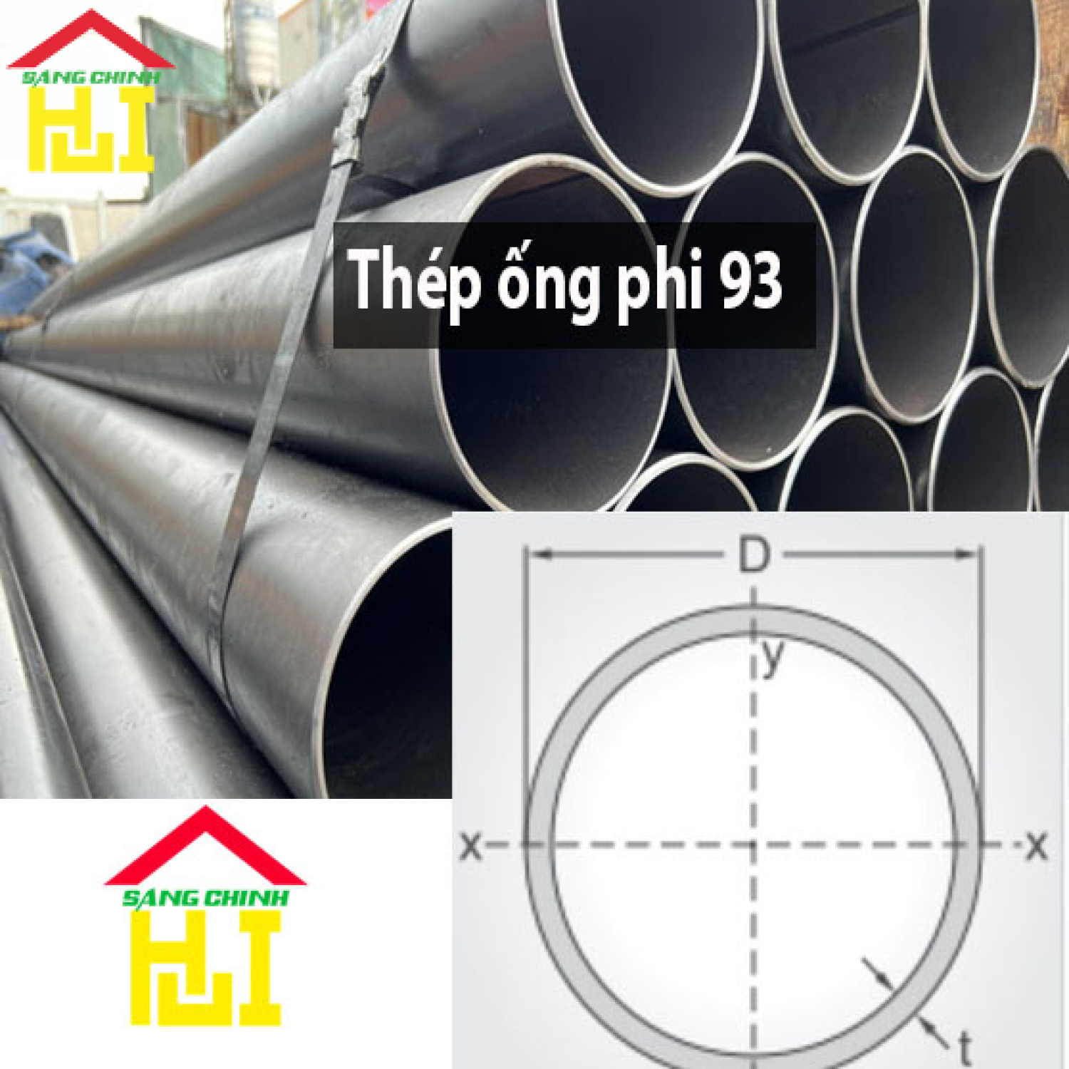 Thép ống phi 93
