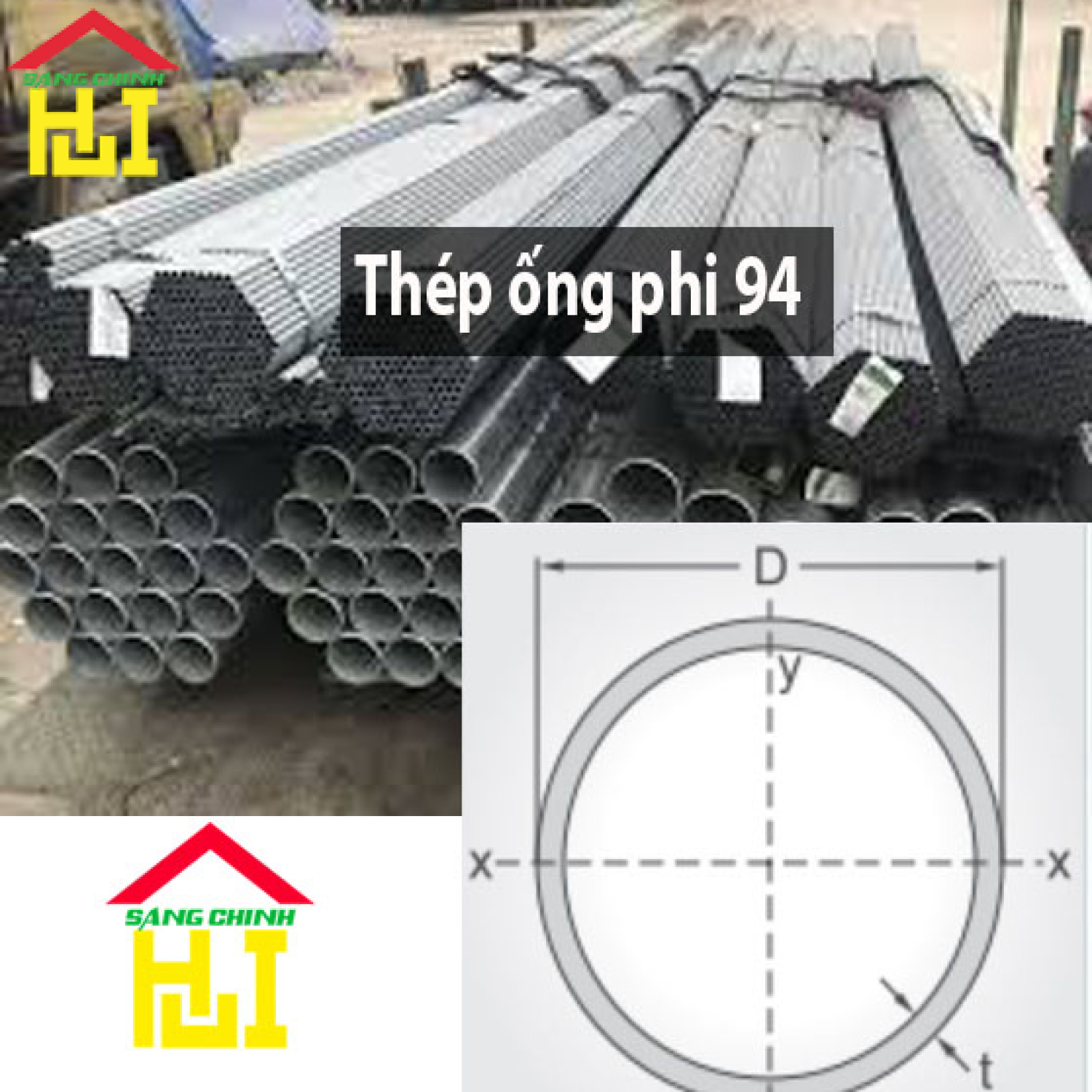 Thép ống phi 94