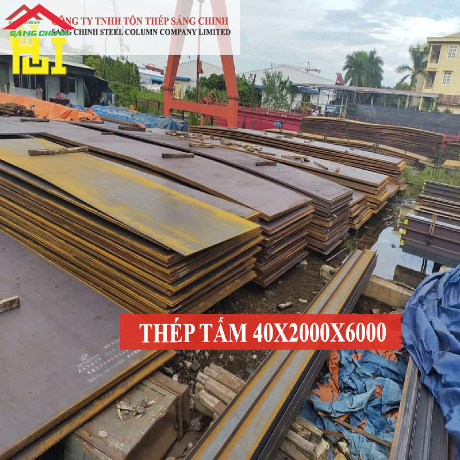 Thép tấm SS400/Q235B/A36 40 x 2000 x 6000