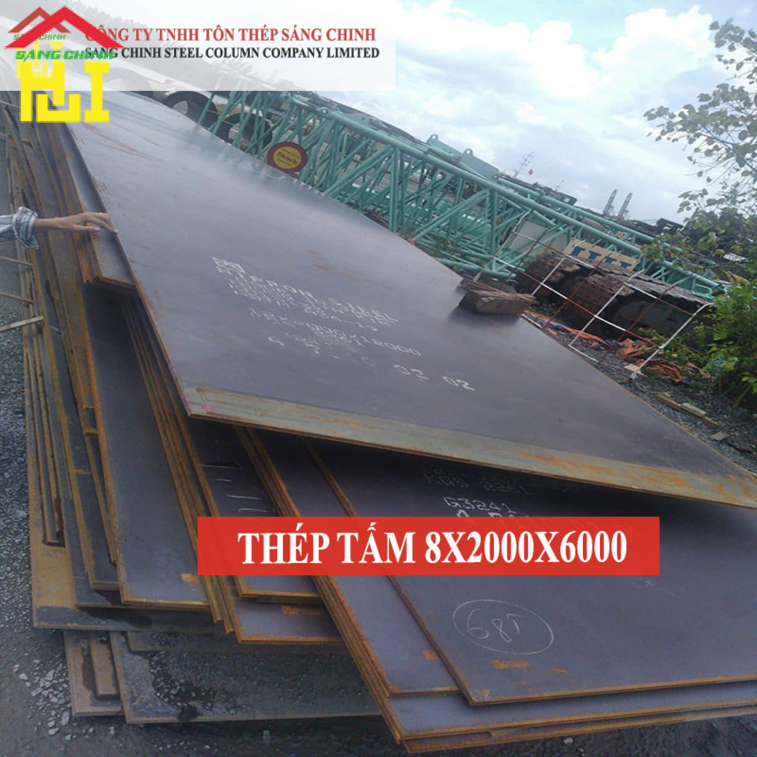 Thép tấm SS400/Q235B/A36 8 x 2000 x 6000