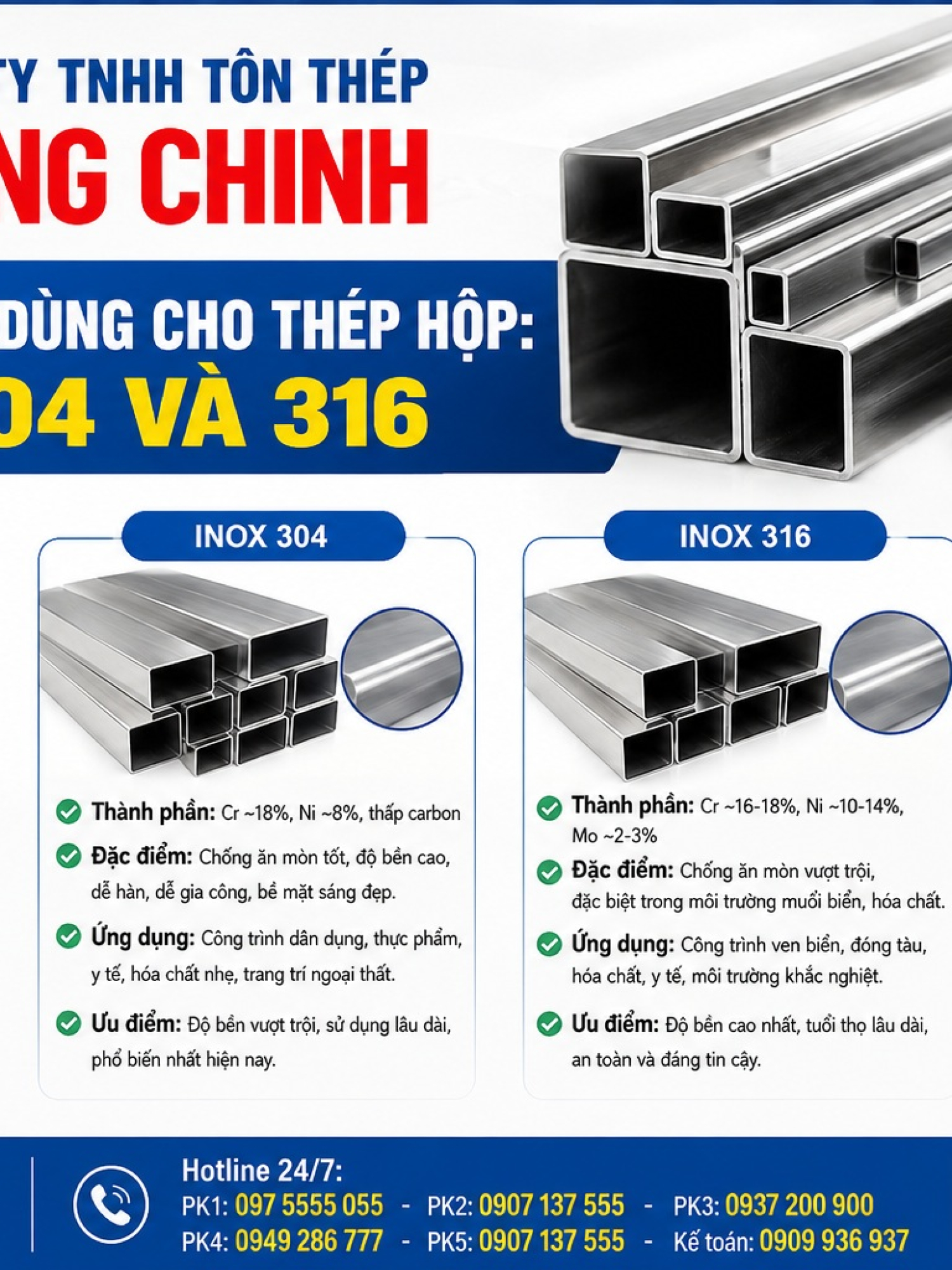 Thép hộp inox