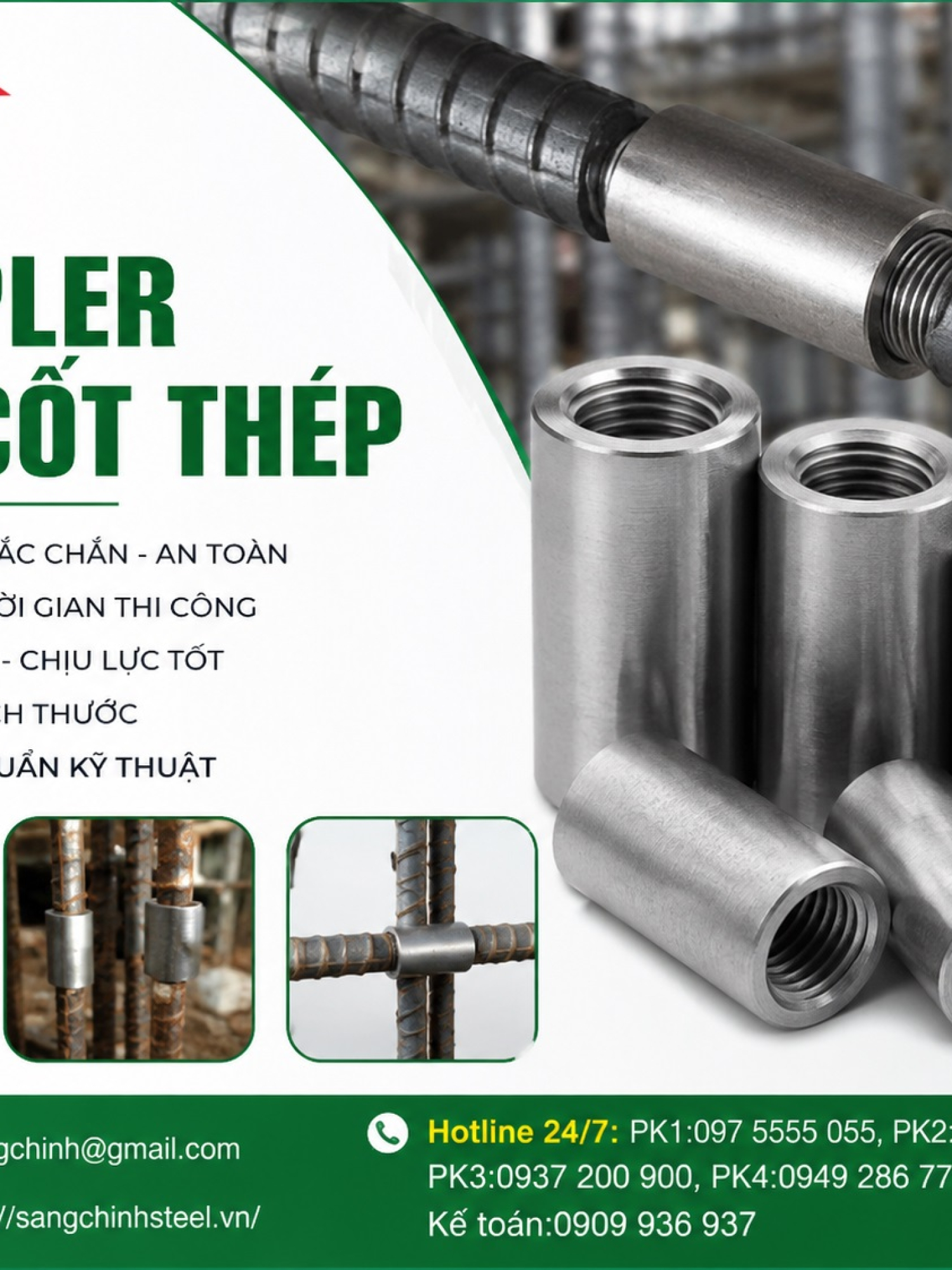 Coupler Nối Cốt Thép