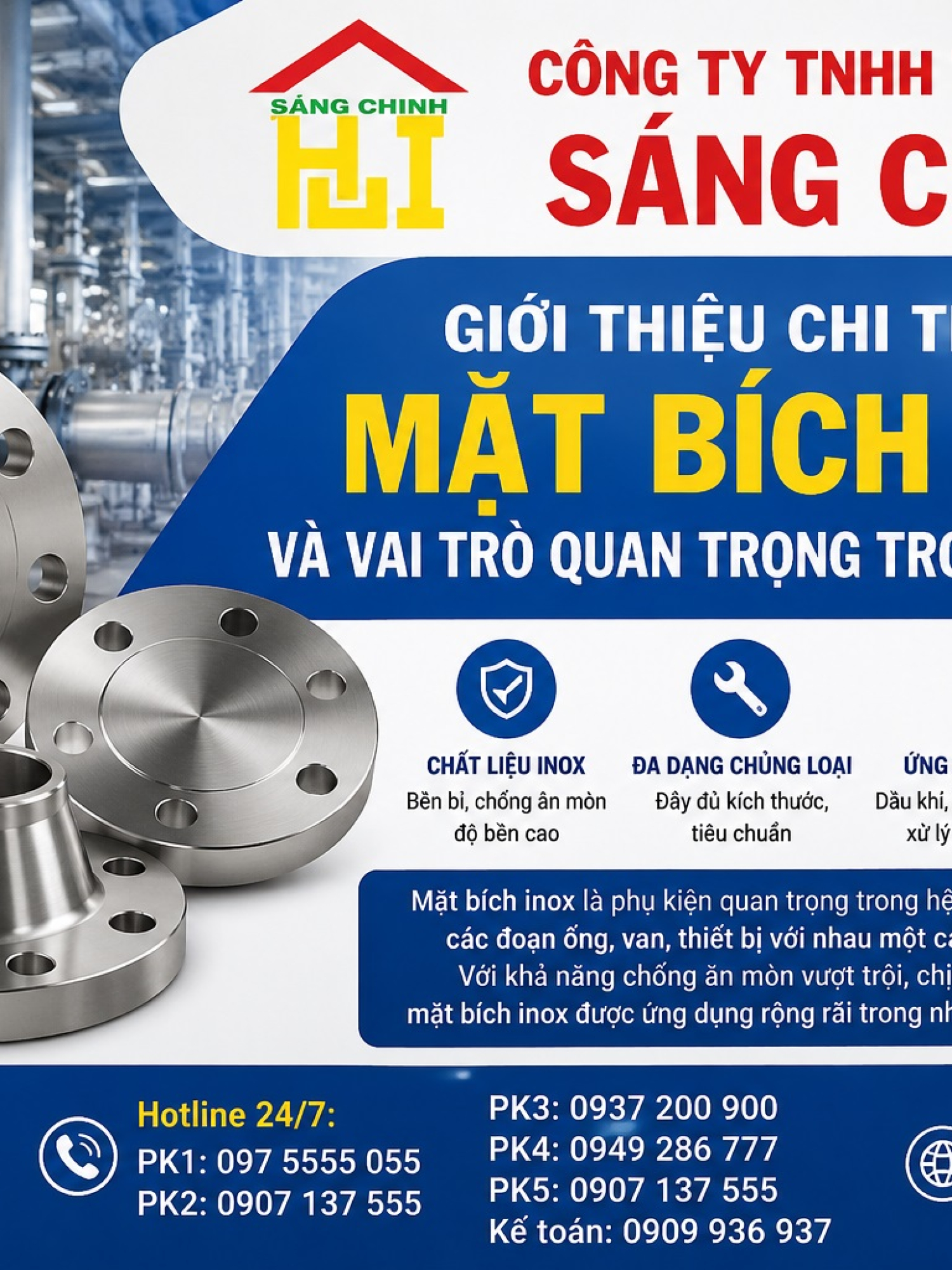 Mặt Bích INOX SUS304/316/201