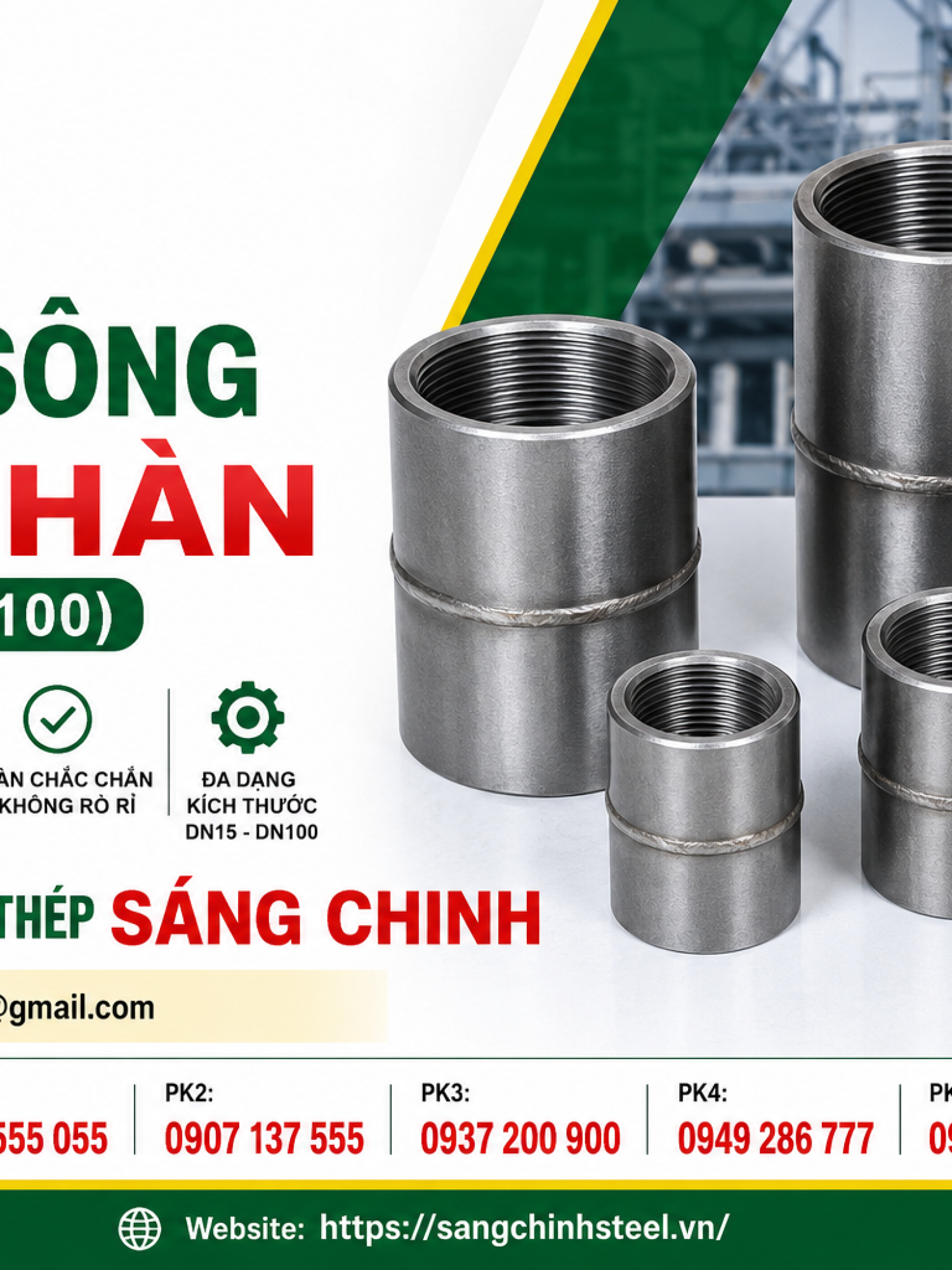 Măng Sông Thép Hàn (DN15-DN100)