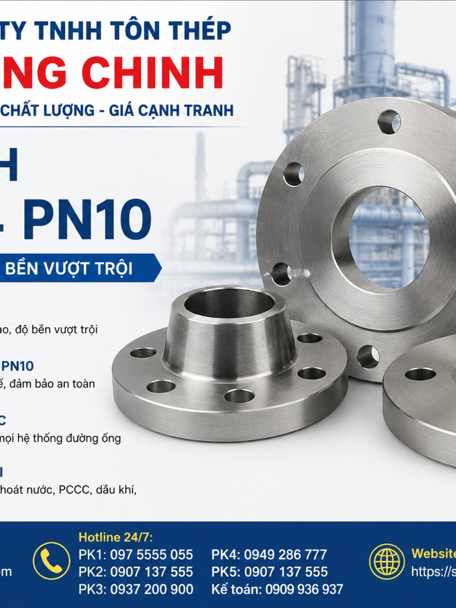 Mặt bích BS4504 PN10