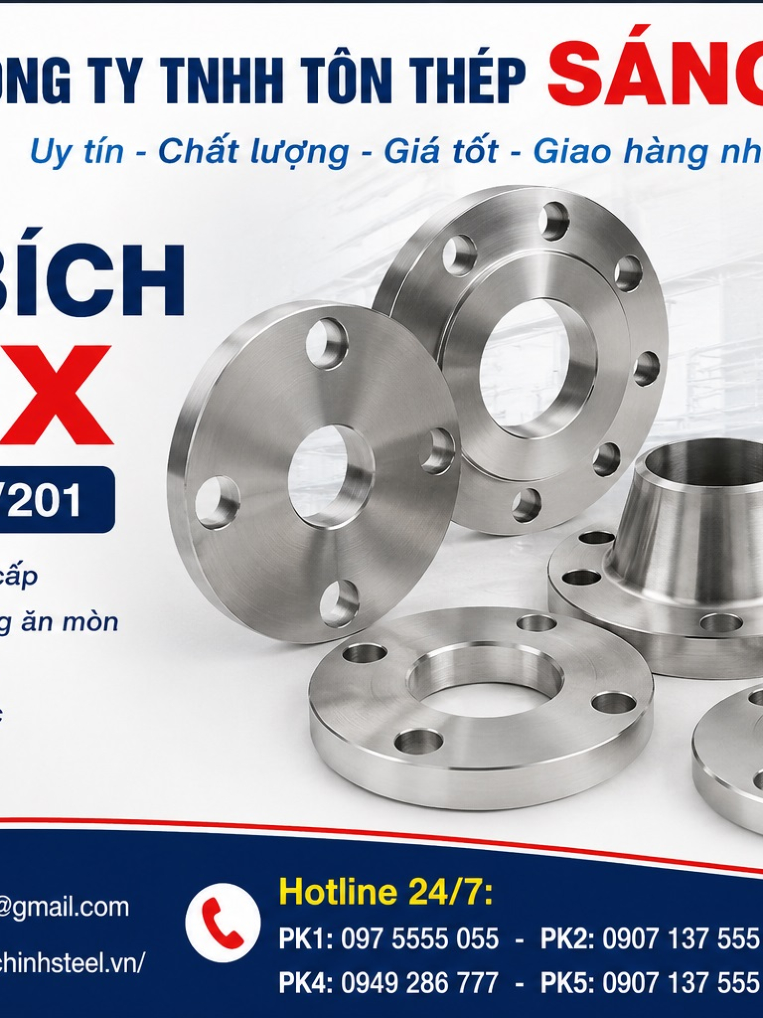 Mặt Bích INOX SUS304/316/201