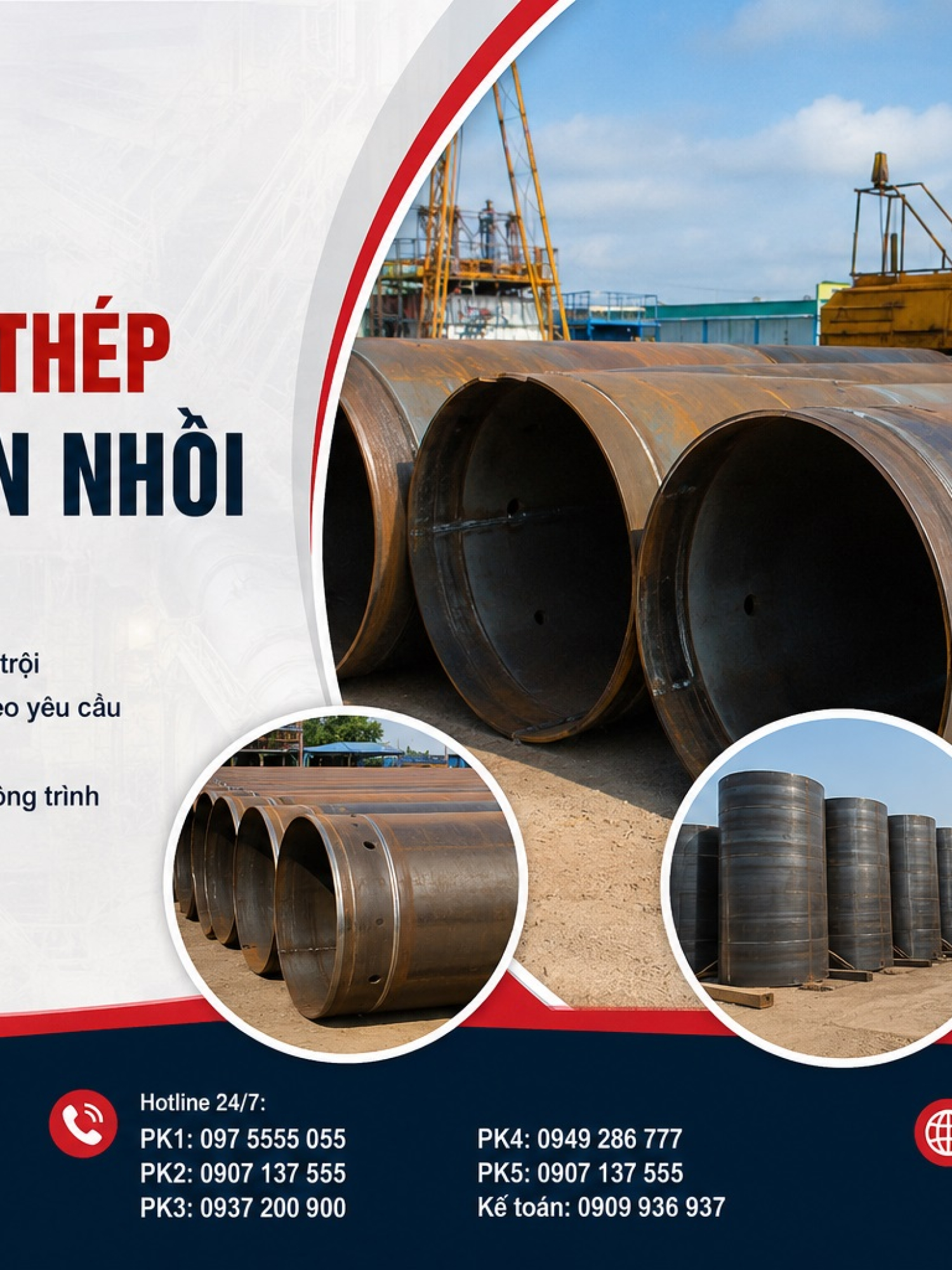 Ống Vách Thép Cọc Khoan Nhồi (Casing)
