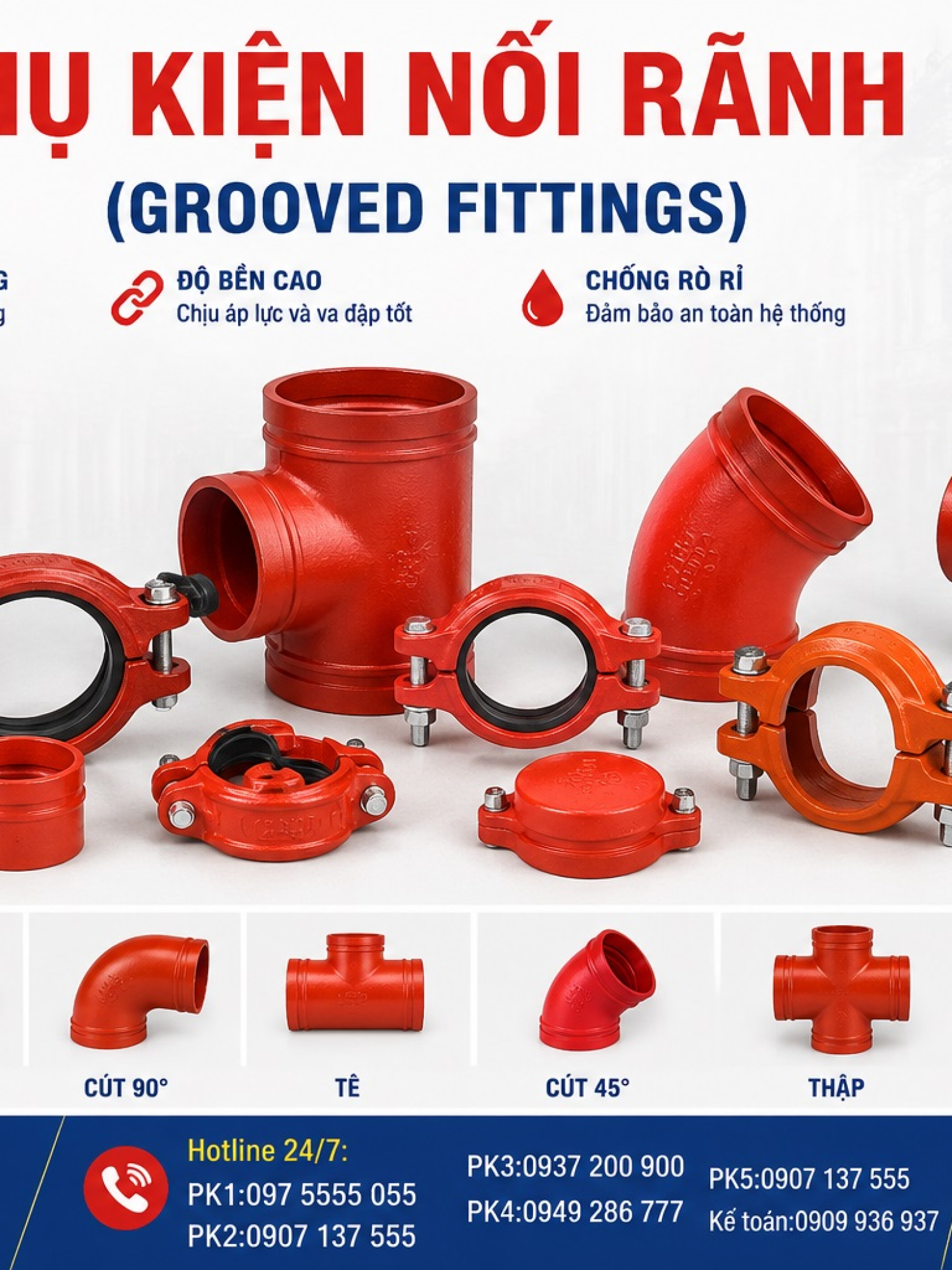 Phụ Kiện Nối Rãnh (Grooved Fittings)
