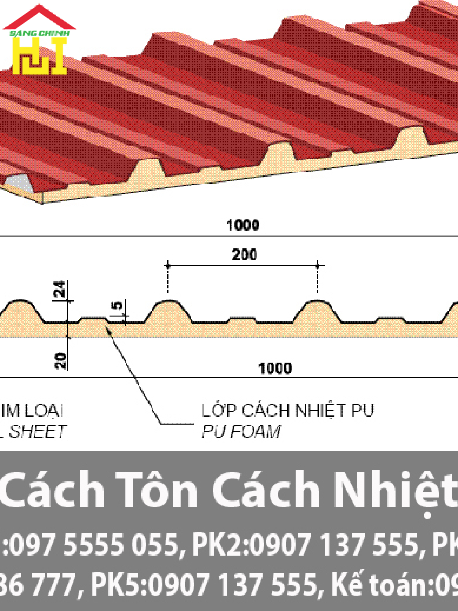 Tôn PU Hoa Sen: Giải pháp tối ưu cho mái cách nhiệt và chống nóng