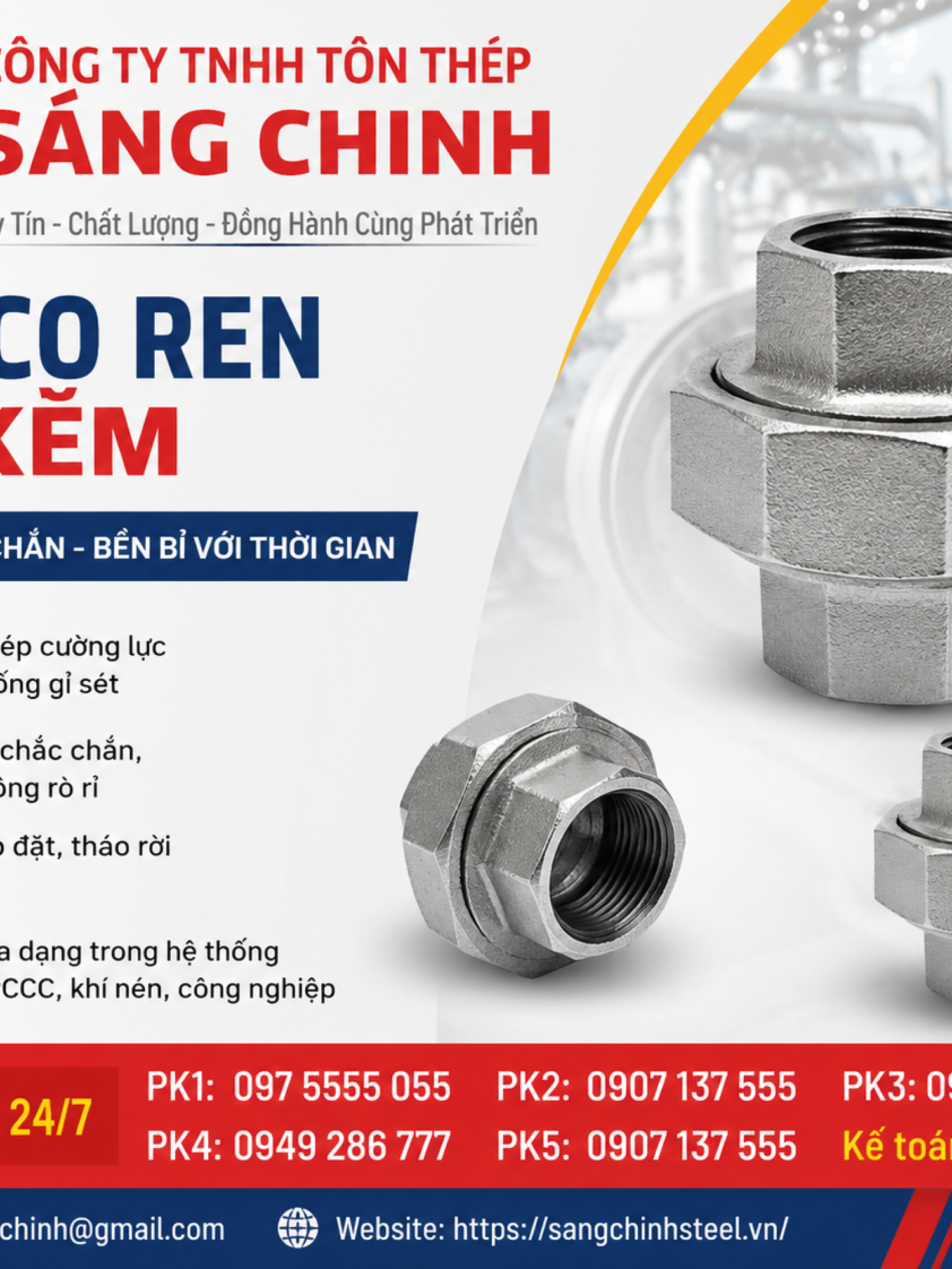 Rắc Co Ren Mạ Kẽm
