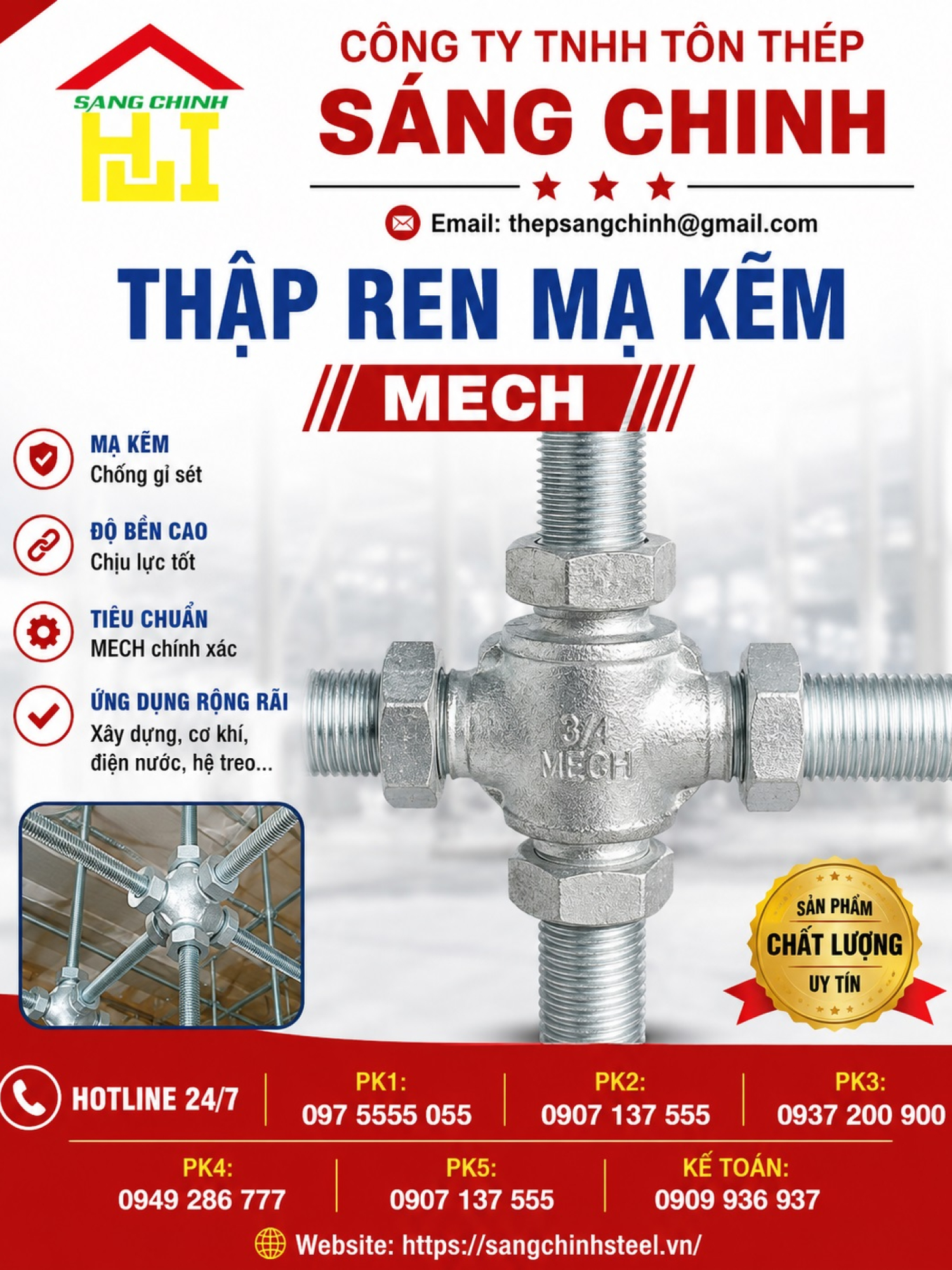 Thập Ren Mạ Kẽm MECH