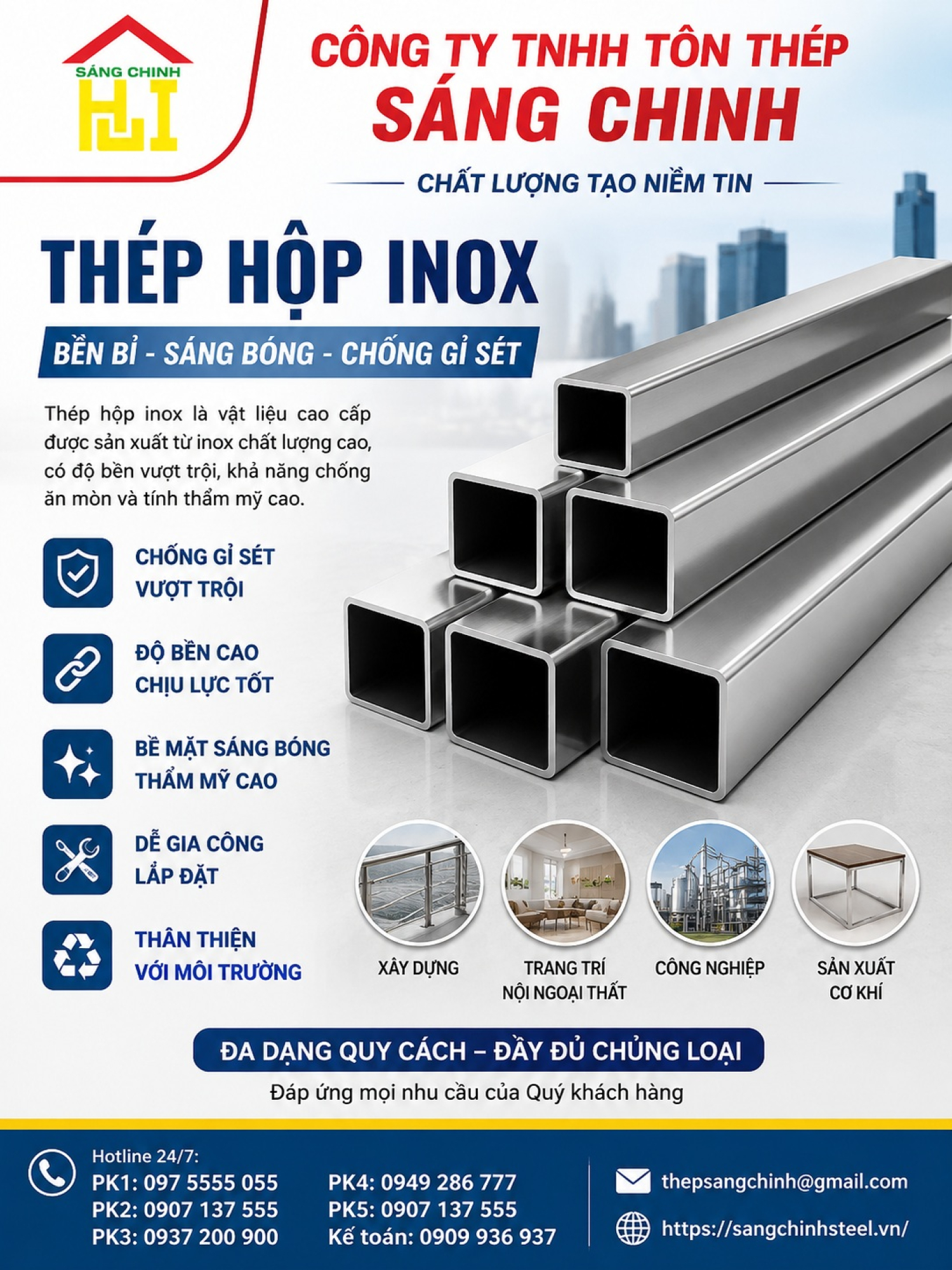 Thép hộp inox