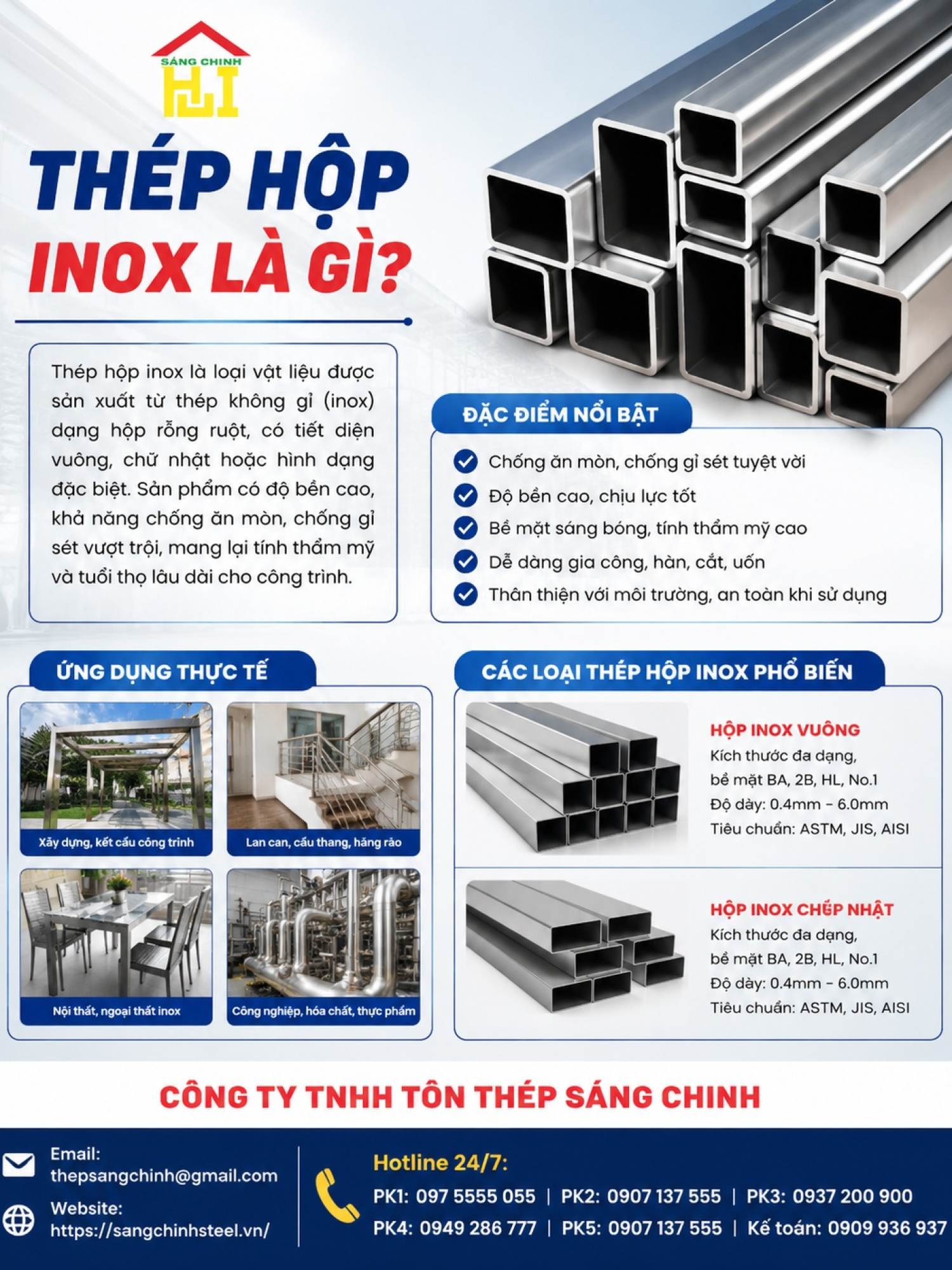 Thép hộp inox