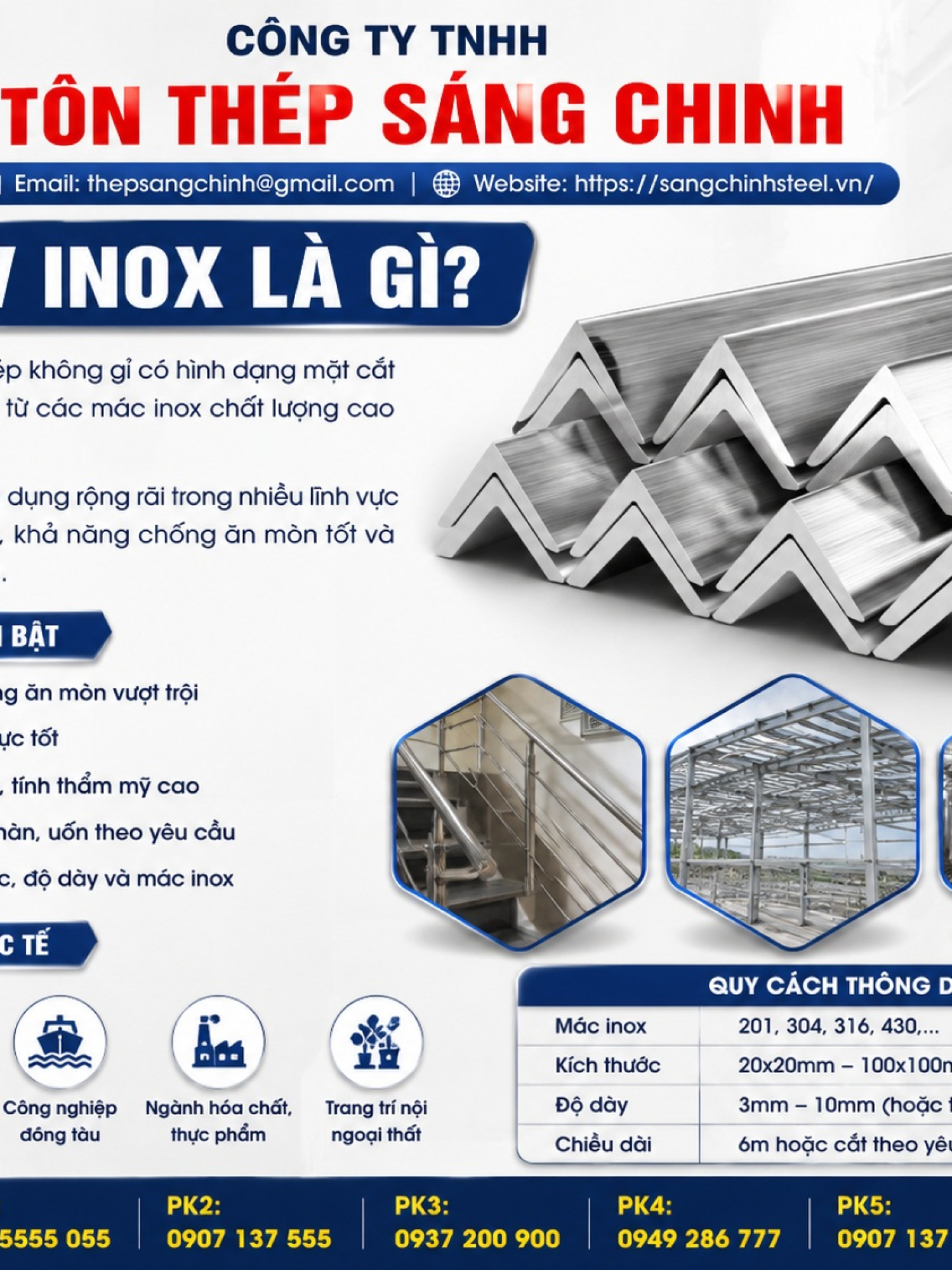 Thép V Inox